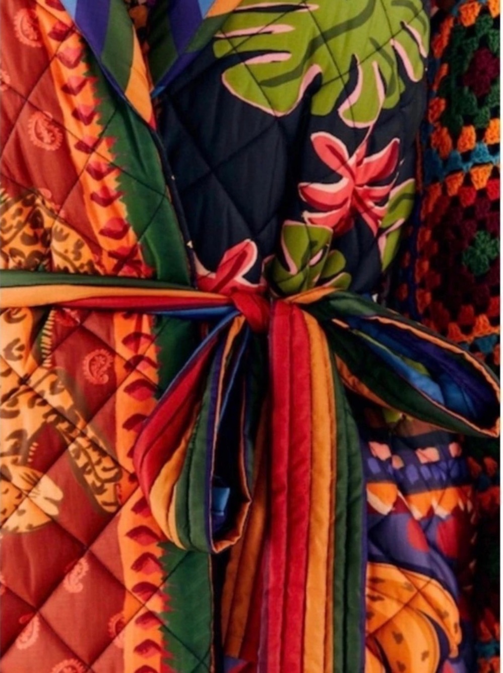 Farm Rio Puffer Jacket Printed in Multicolor Size Large NWT - Picture 8 of 8